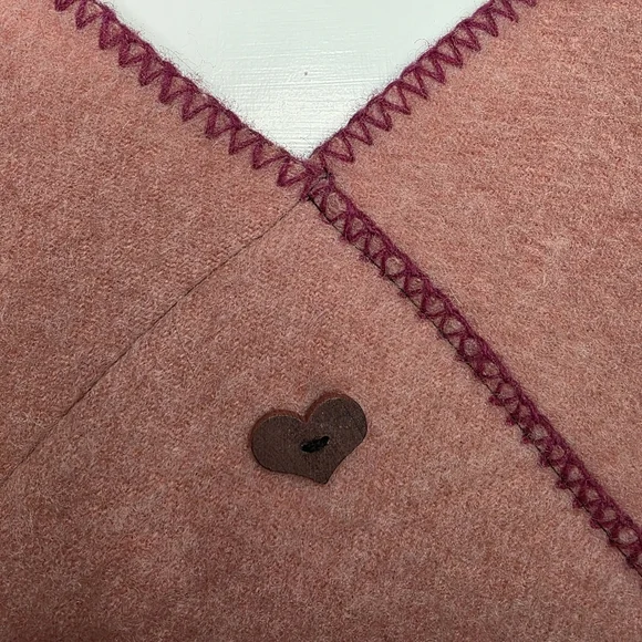 Wool Capelet – Dusty Rose - Picture 2 of 4